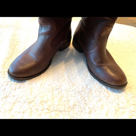 Diesel Desert Prarie Brown Leather High Boots - Picture 10 of 14